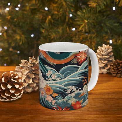 Ceramic Mug: Samurai-Inspired Style - Channel the Spirit of the Warriors with Our Kimono Mug