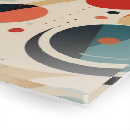 Abstract Elegance: Midcentury Modern Acrylic Prints with Modern Abstract Art and Vintage Fashion