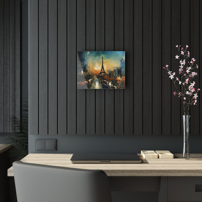 Acrylic Prints with Paris Skyline: A Brush Stroke of Midnight Charm