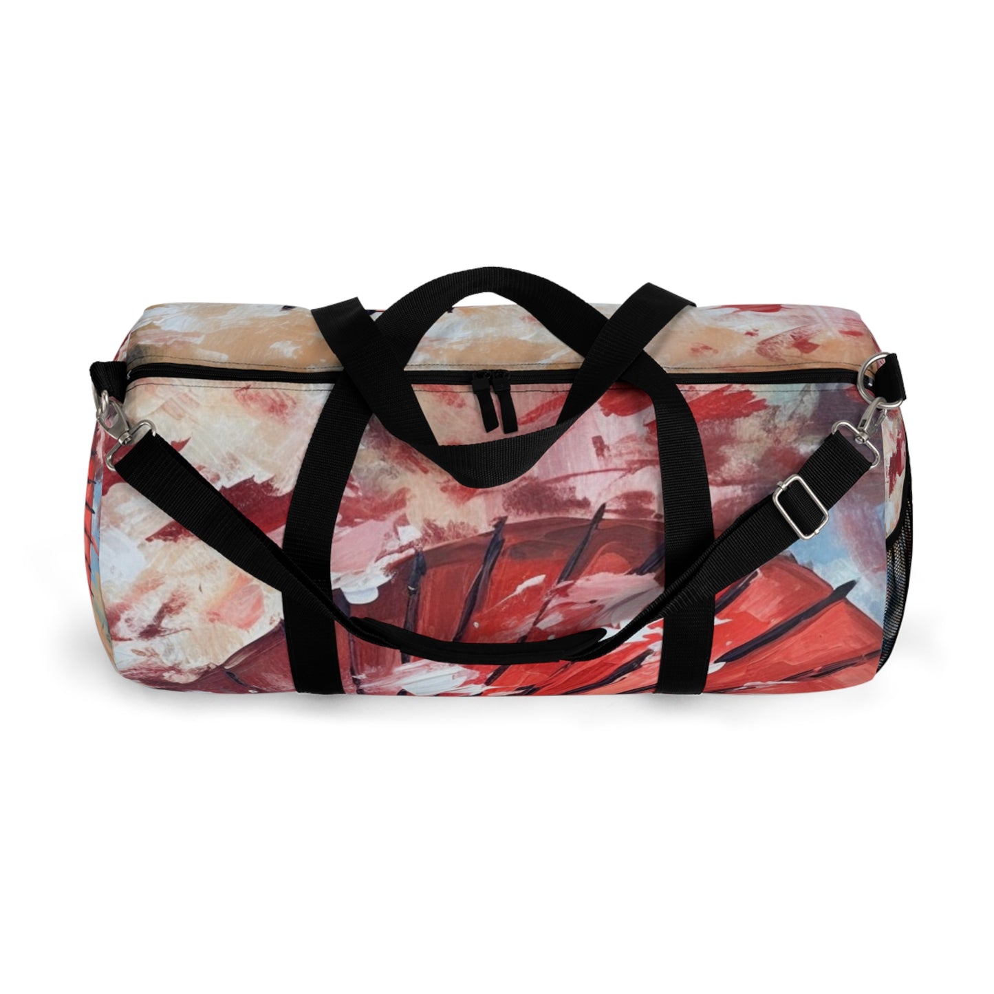 Abstract Japanese Umbrella Painting Duffel Bag: Unleashing Artistic Beauty
