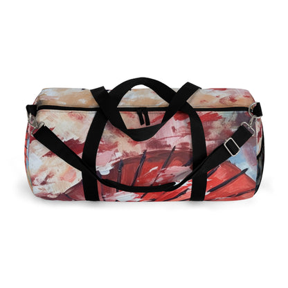 Abstract Japanese Umbrella Painting Duffel Bag: Unleashing Artistic Beauty