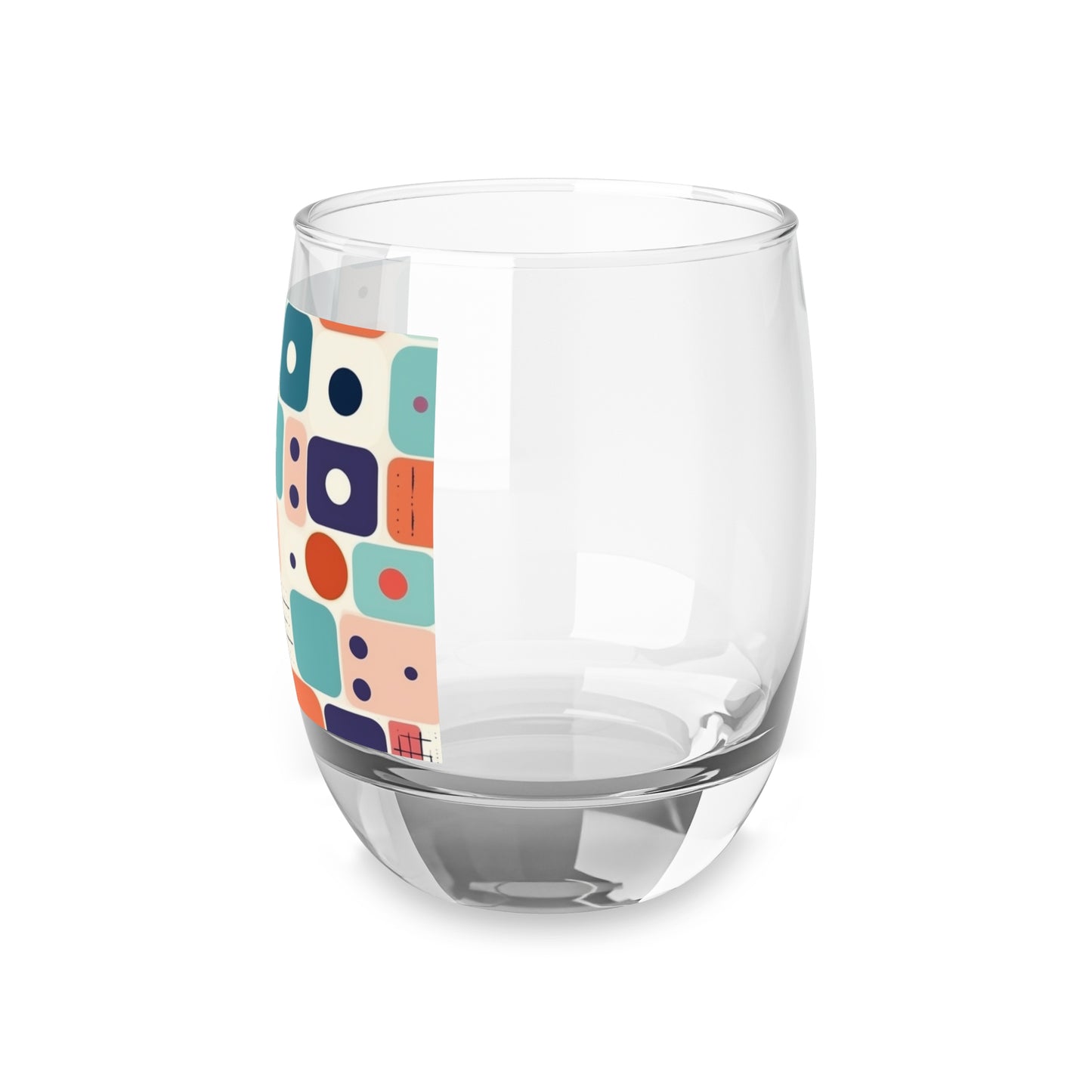 Retro Chic: Atomic Age-Inspired Whiskey Glass with Midcentury Modern Design and 1960s Fashion