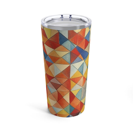 Sophisticated Symmetry: Stylish Tumbler inspired by American Works on Paper
