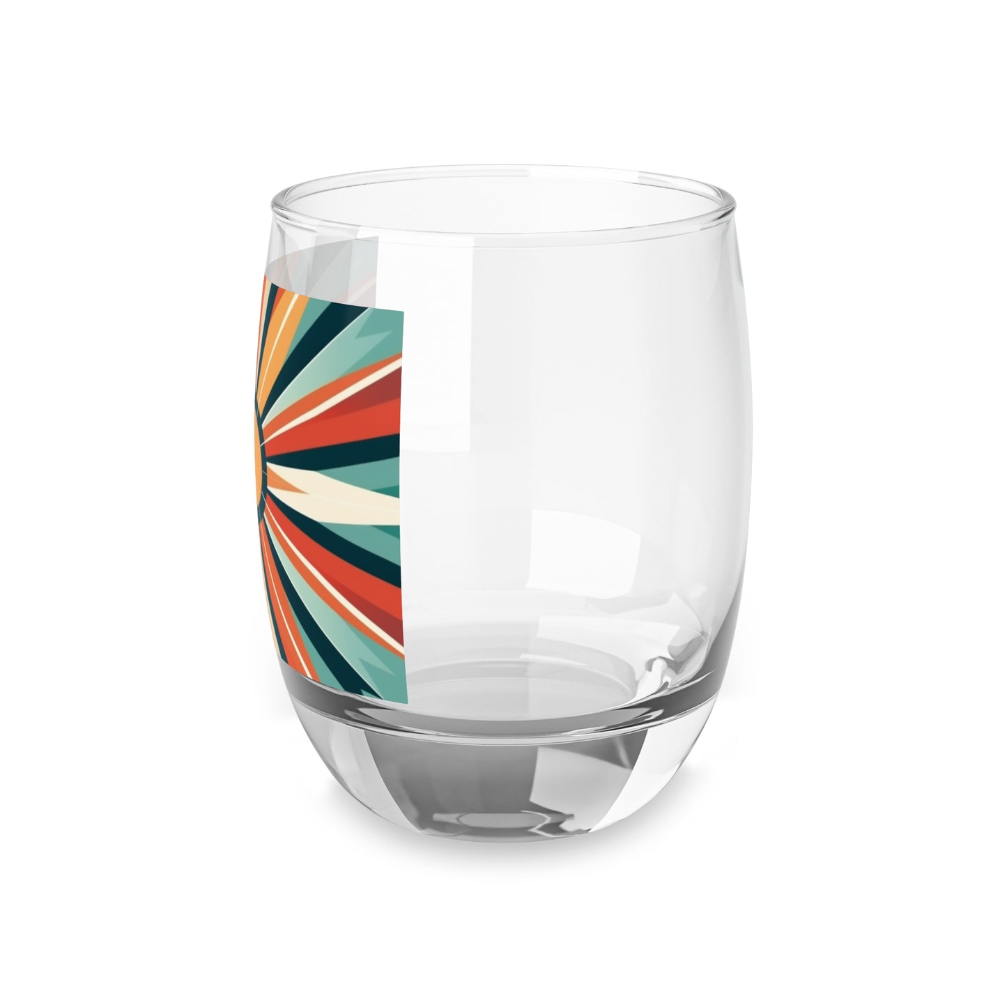 Midcentury Modern Starburst Candy Colored Whiskey Glasses