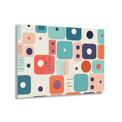 Retro Chic: Atomic Age-Inspired Acrylic Prints with Midcentury Modern Design and 1960s Fashion
