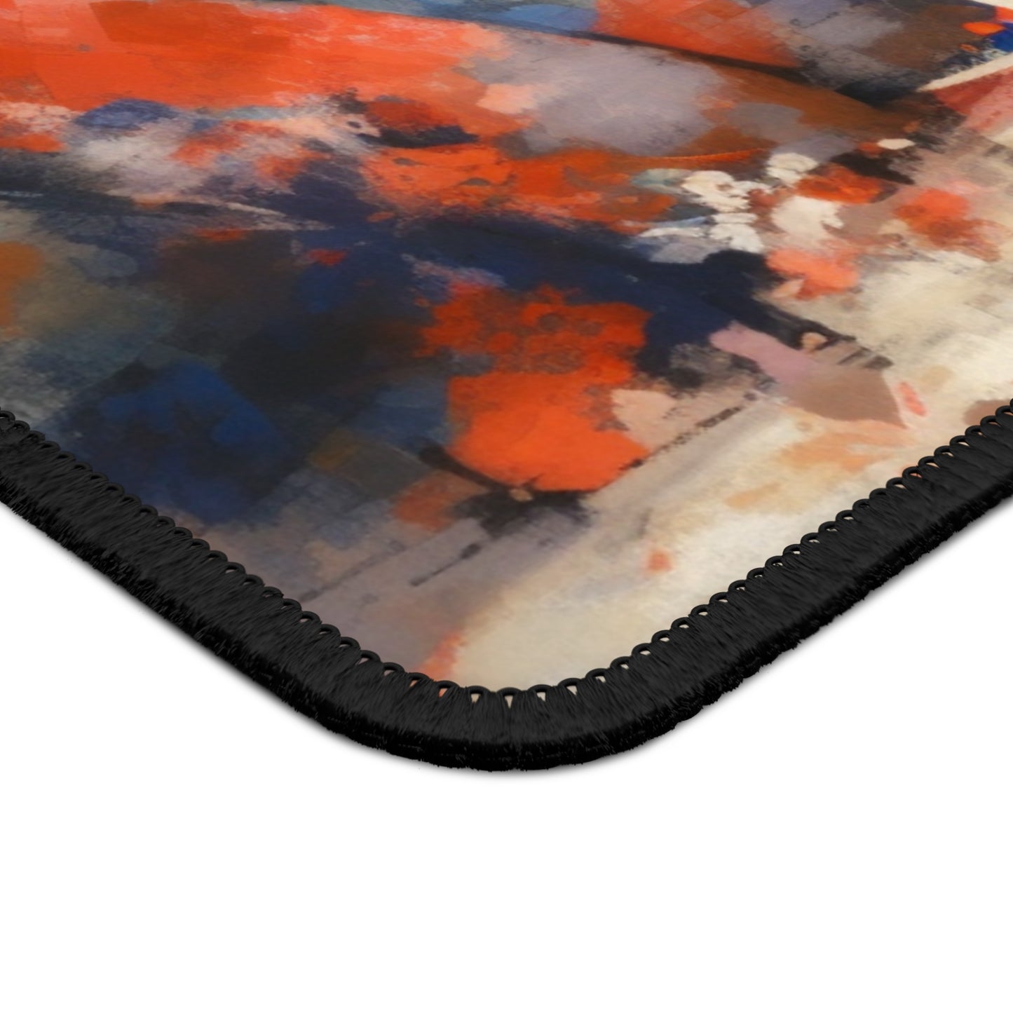 Japanese-Inspired Abstract Oil Painting Gaming Mouse Pad: Celebrating Geisha Beauty