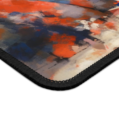 Japanese-Inspired Abstract Oil Painting Gaming Mouse Pad: Celebrating Geisha Beauty