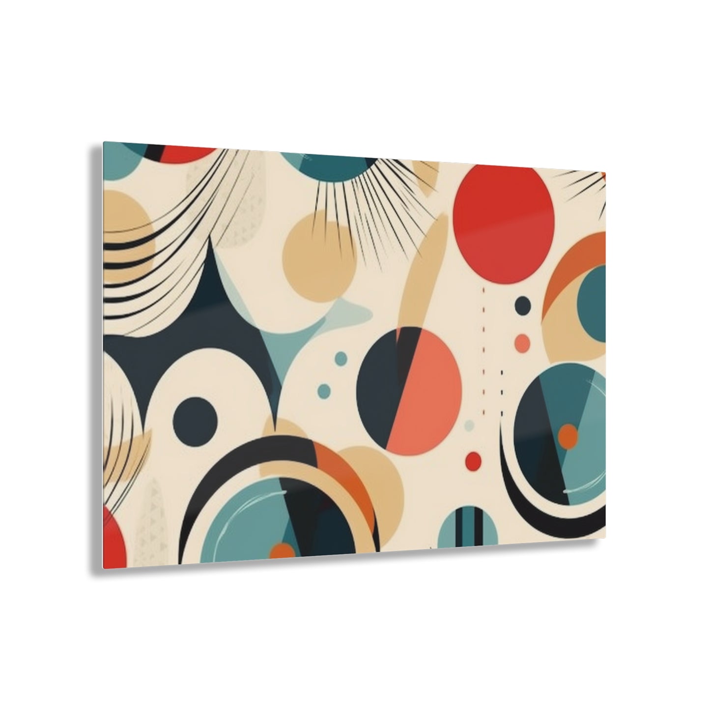 Abstract Elegance: Midcentury Modern Acrylic Prints with Modern Abstract Art and Vintage Fashion