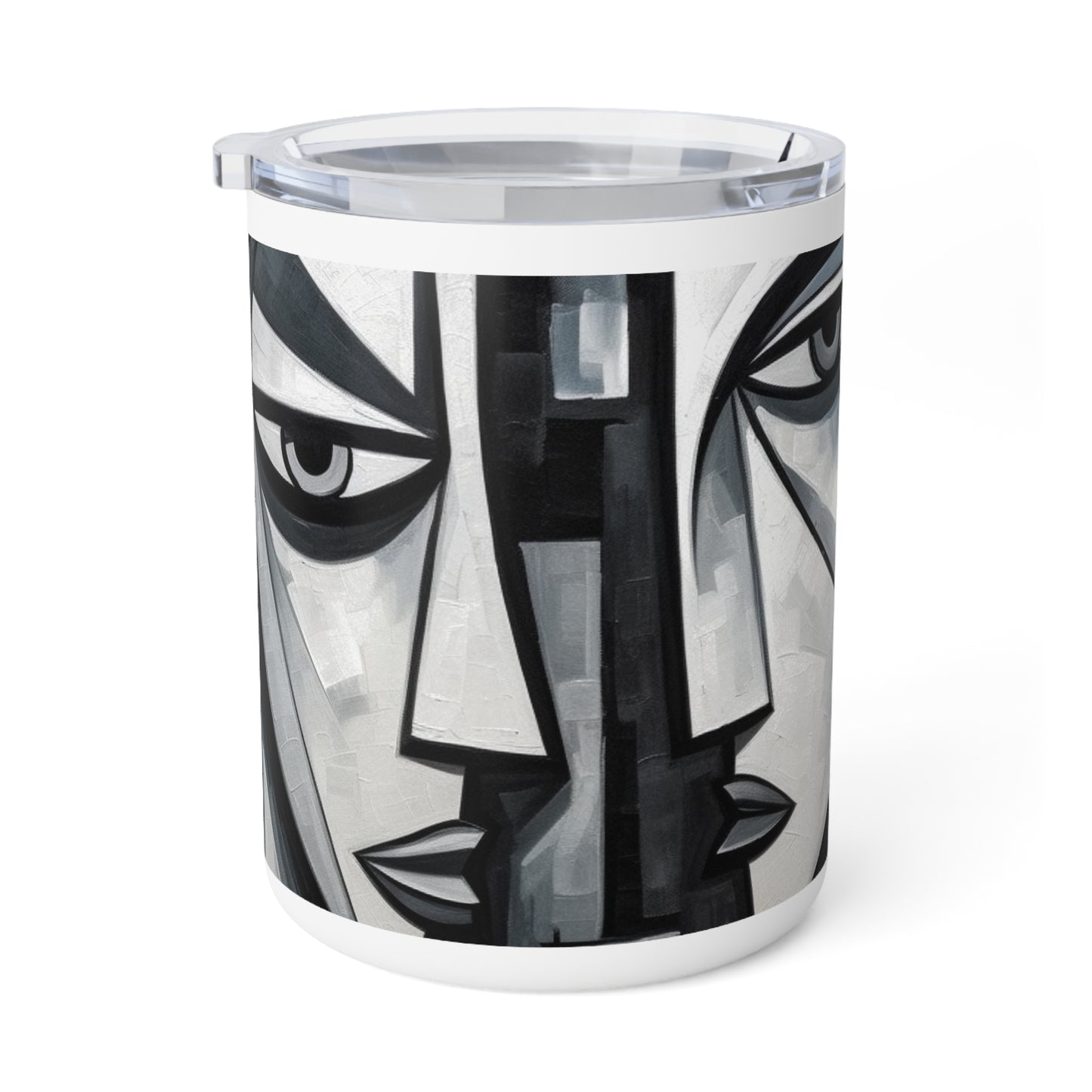 Cubist Paintings Insulated Coffee Mug: Captivating Brush Strokes