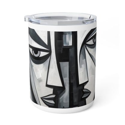 Cubist Paintings Insulated Coffee Mug: Captivating Brush Strokes