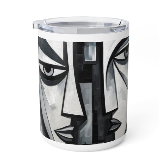 Cubist Paintings Insulated Coffee Mug: Captivating Brush Strokes