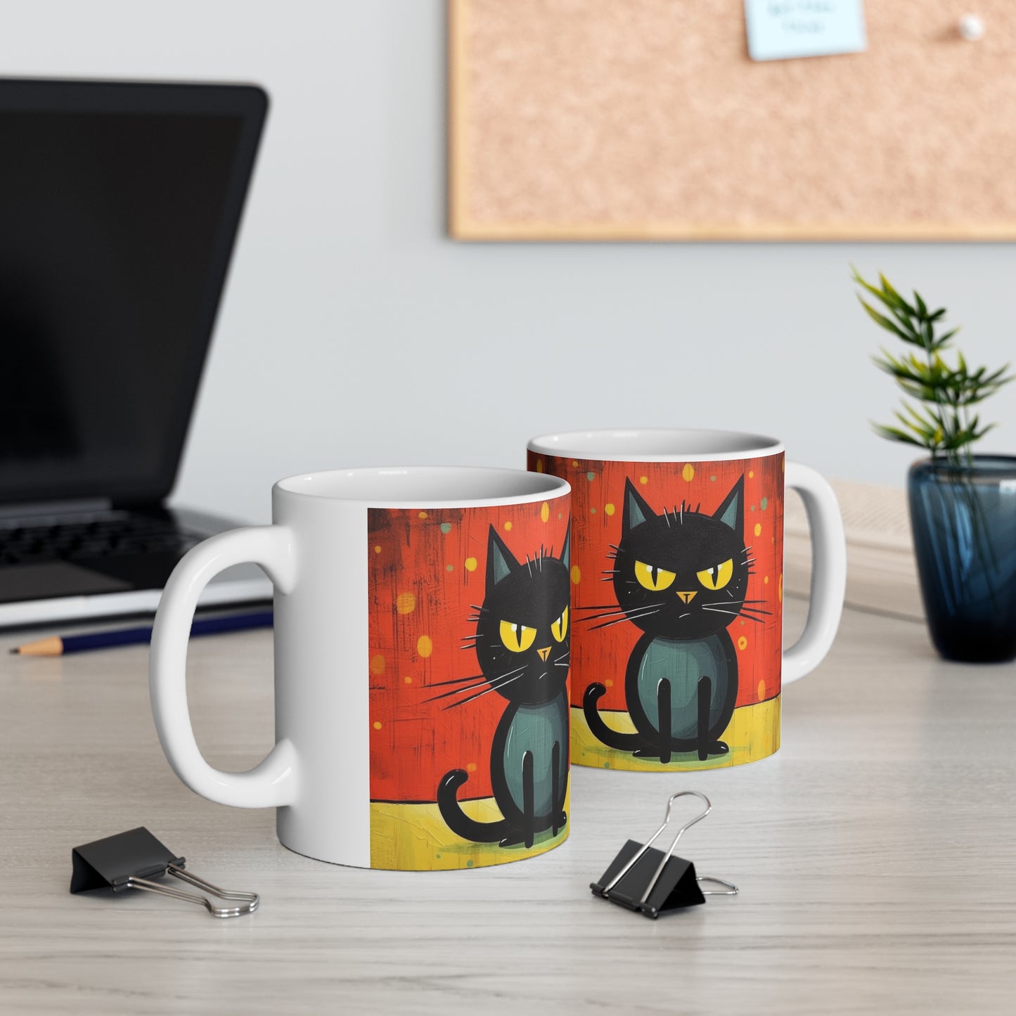 Cat-Tastic Blend: Best Ceramic Mug for Atomic Age and Midcentury Homes