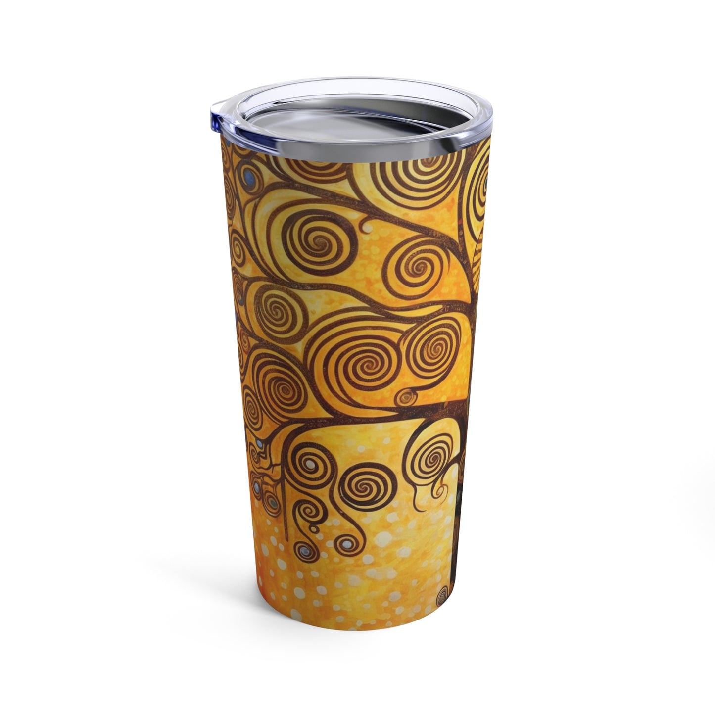 The Tree of Life Tumbler: A Modern Art Tribute to Gustav Klimt