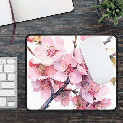 Whimsical Delight: Watercolor Cherry Blossom Tree Gaming Mouse Pad