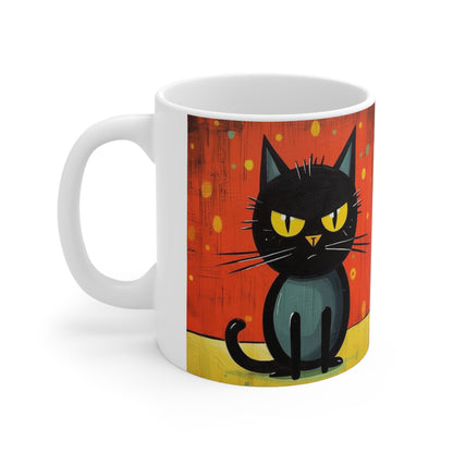 Cat-Tastic Blend: Best Ceramic Mug for Atomic Age and Midcentury Homes