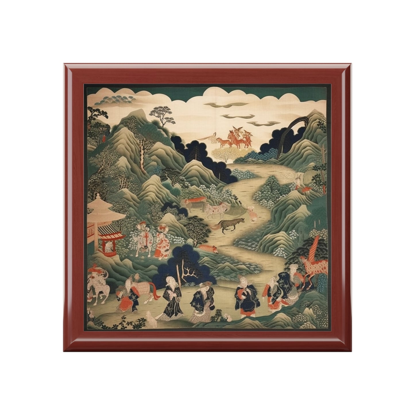 Japanese Tapestry Jewelry Box: Embrace the Artistic Splendor