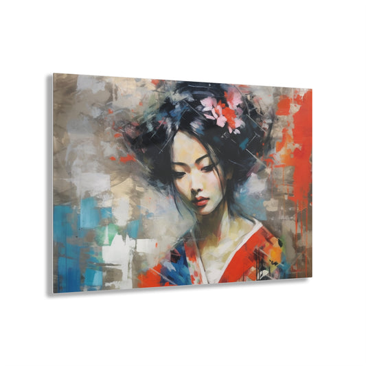 Acrylic Prints with Geisha Art: Japanese Artistic Flair