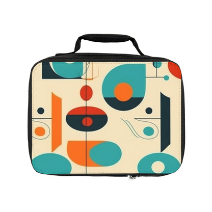 Geometric Elegance: Minimalist Midcentury Modern Lunch Bag