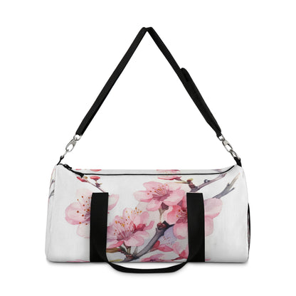 Blossoming Serenity: Watercolor Cherry Blossom Duffel Bag