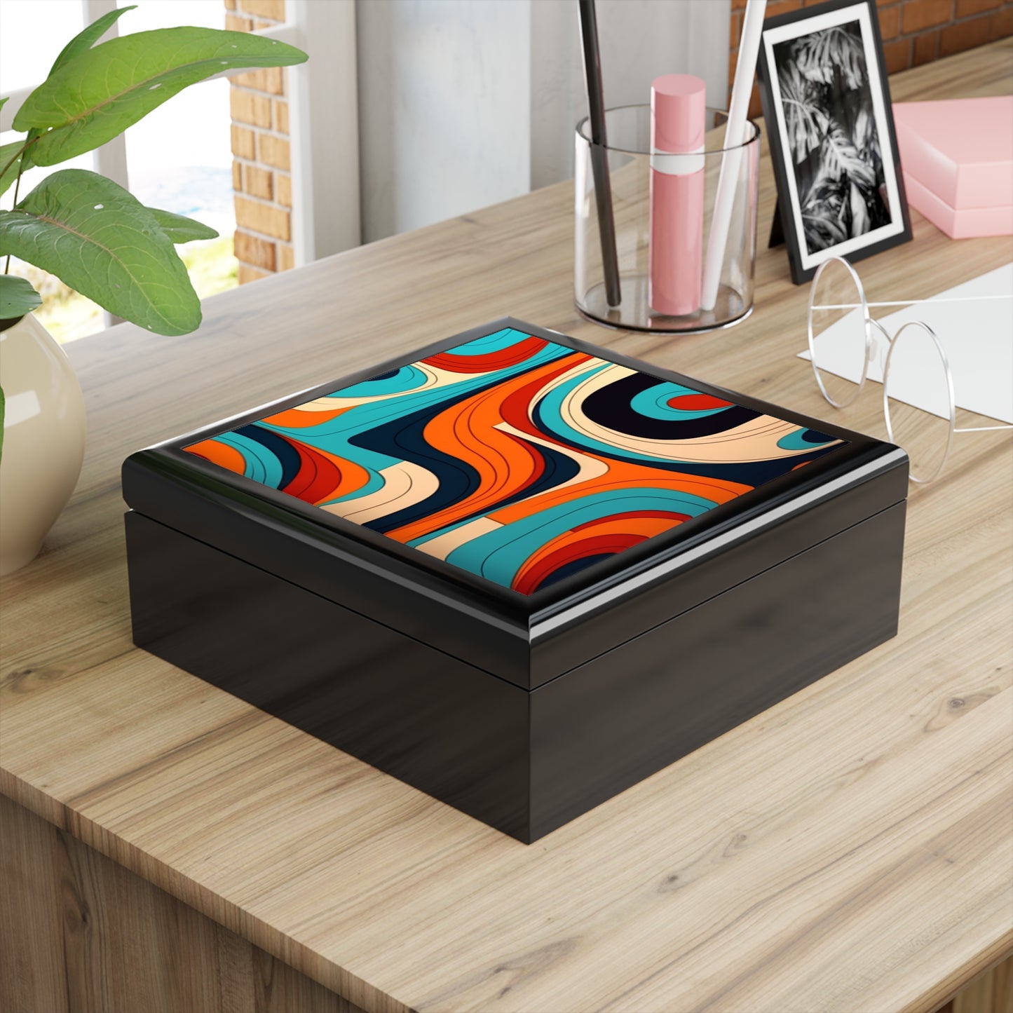 Midcentury Abstractions: Abstract-Inspired Jewelry Box for Atomic Age Design