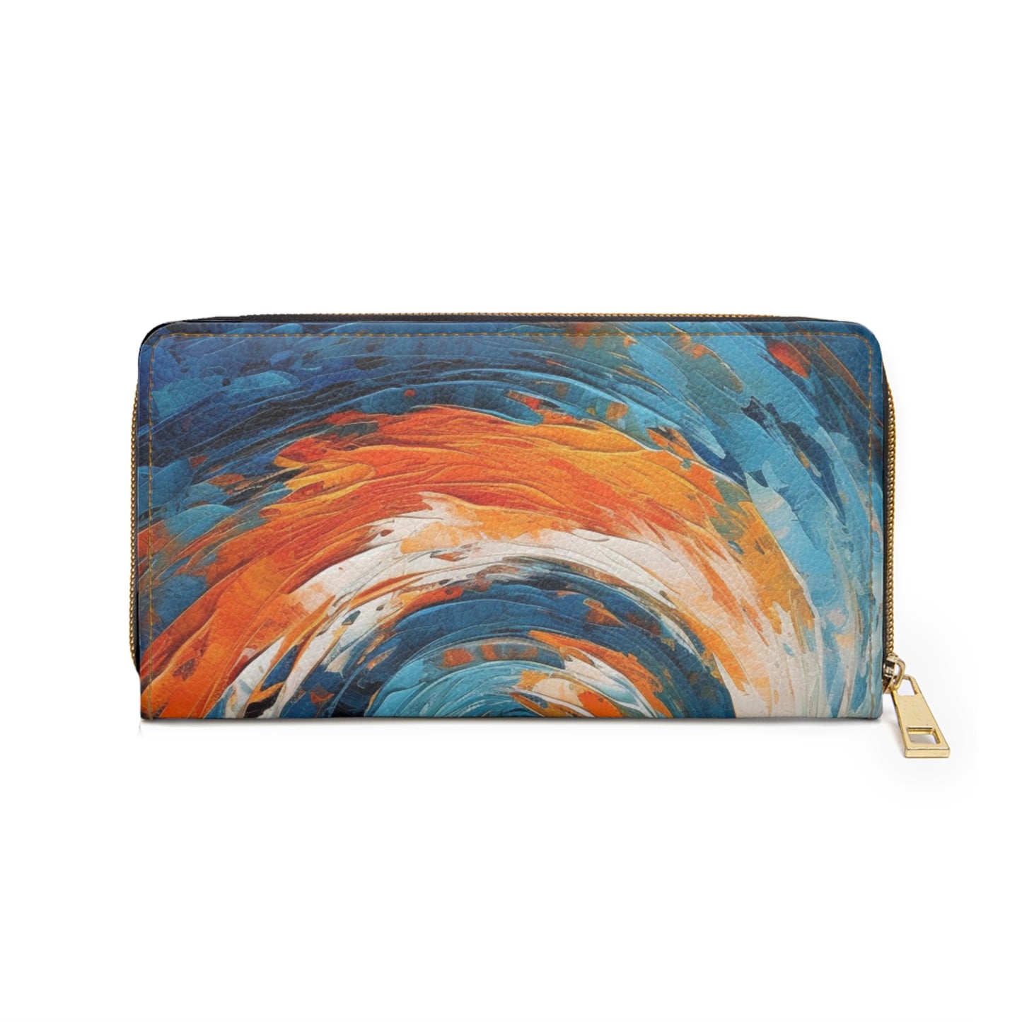 Atomic Age Design Abstract Art Zipper Wallet