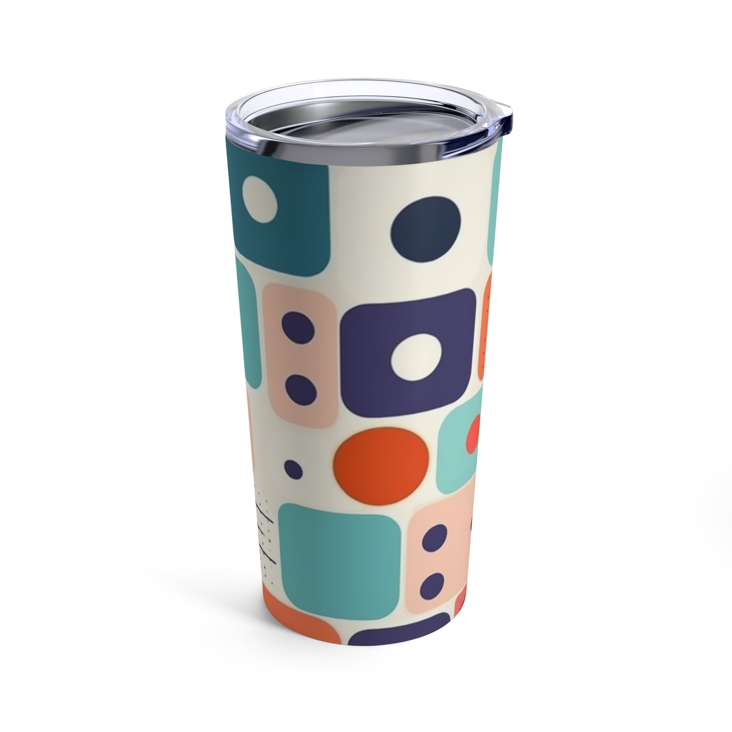 Retro Chic: Atomic Age-Inspired Tumbler with Midcentury Modern Design and 1960s Fashion