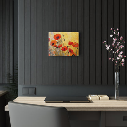 Acrylic Prints Adorned with Gustav Klimt's Poppies