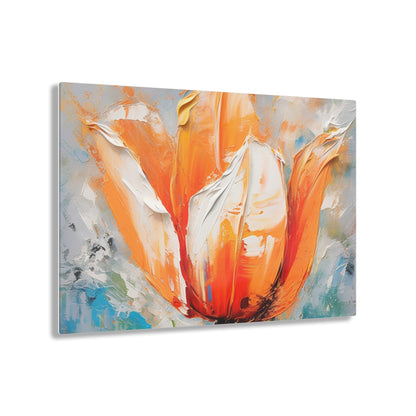 Acrylic Prints with Vibrant Orange Tulip: Embrace the Beauty of Nature