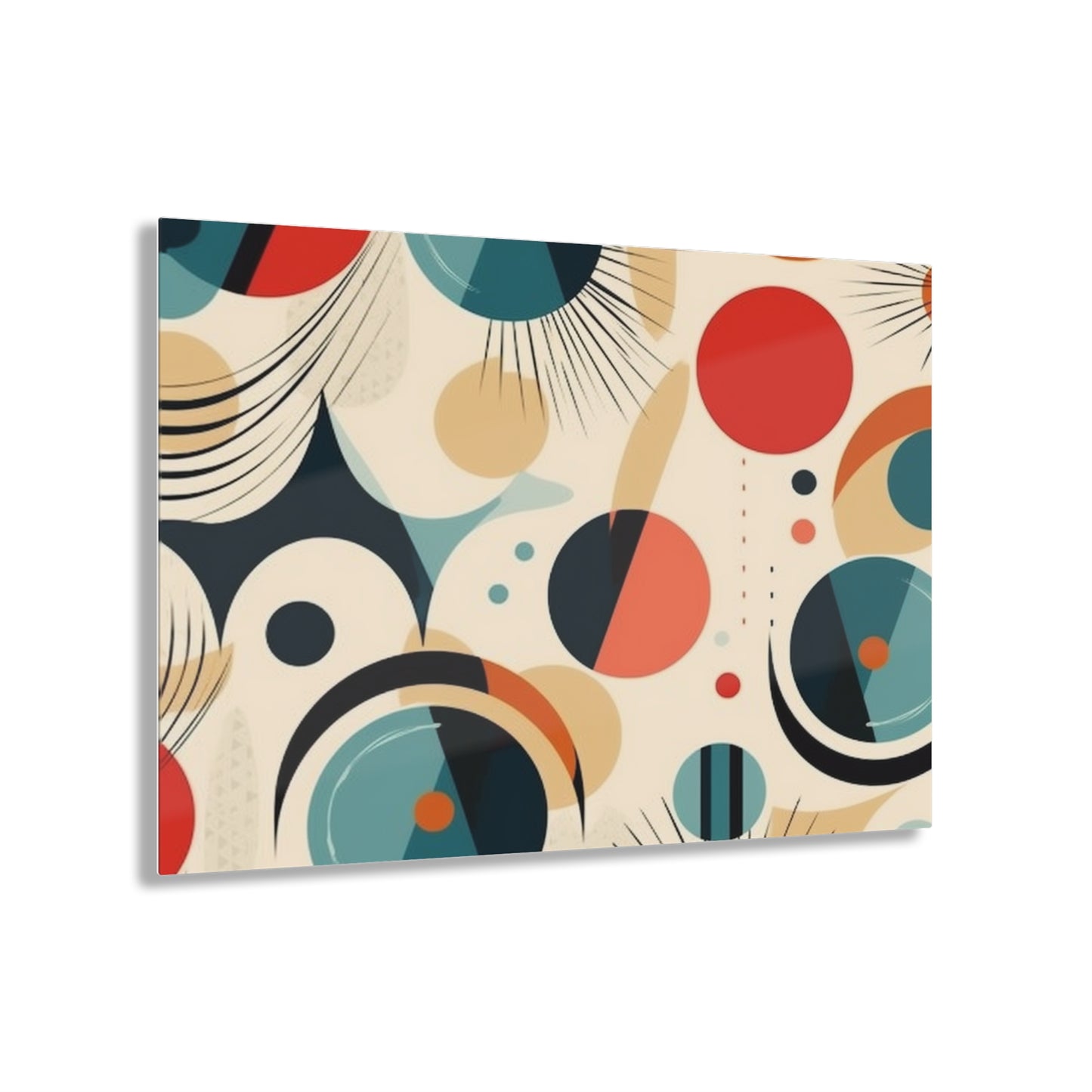 Abstract Elegance: Midcentury Modern Acrylic Prints with Modern Abstract Art and Vintage Fashion