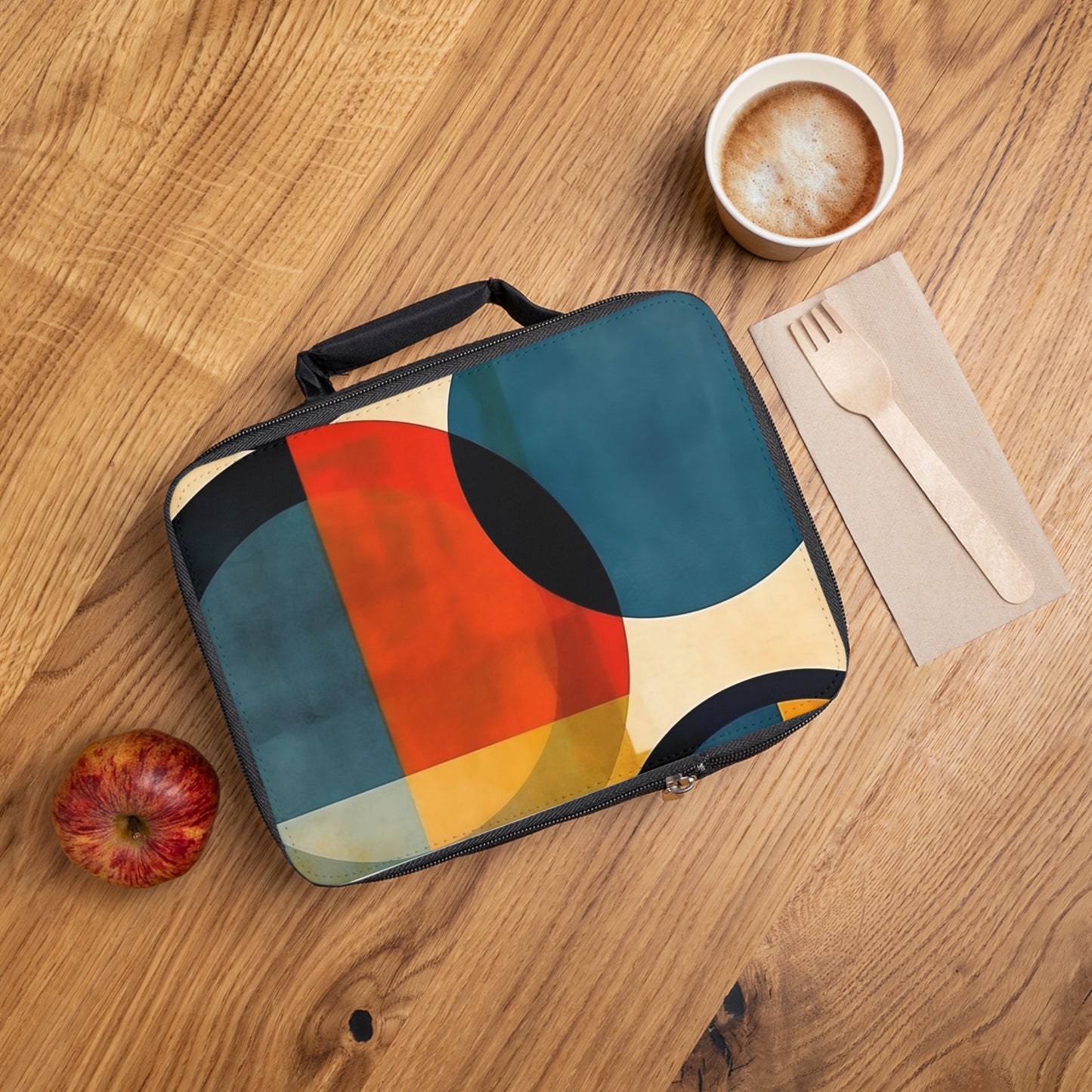 Geometric Abstraction Extravaganza: Lunch Bag for Art Enthusiasts