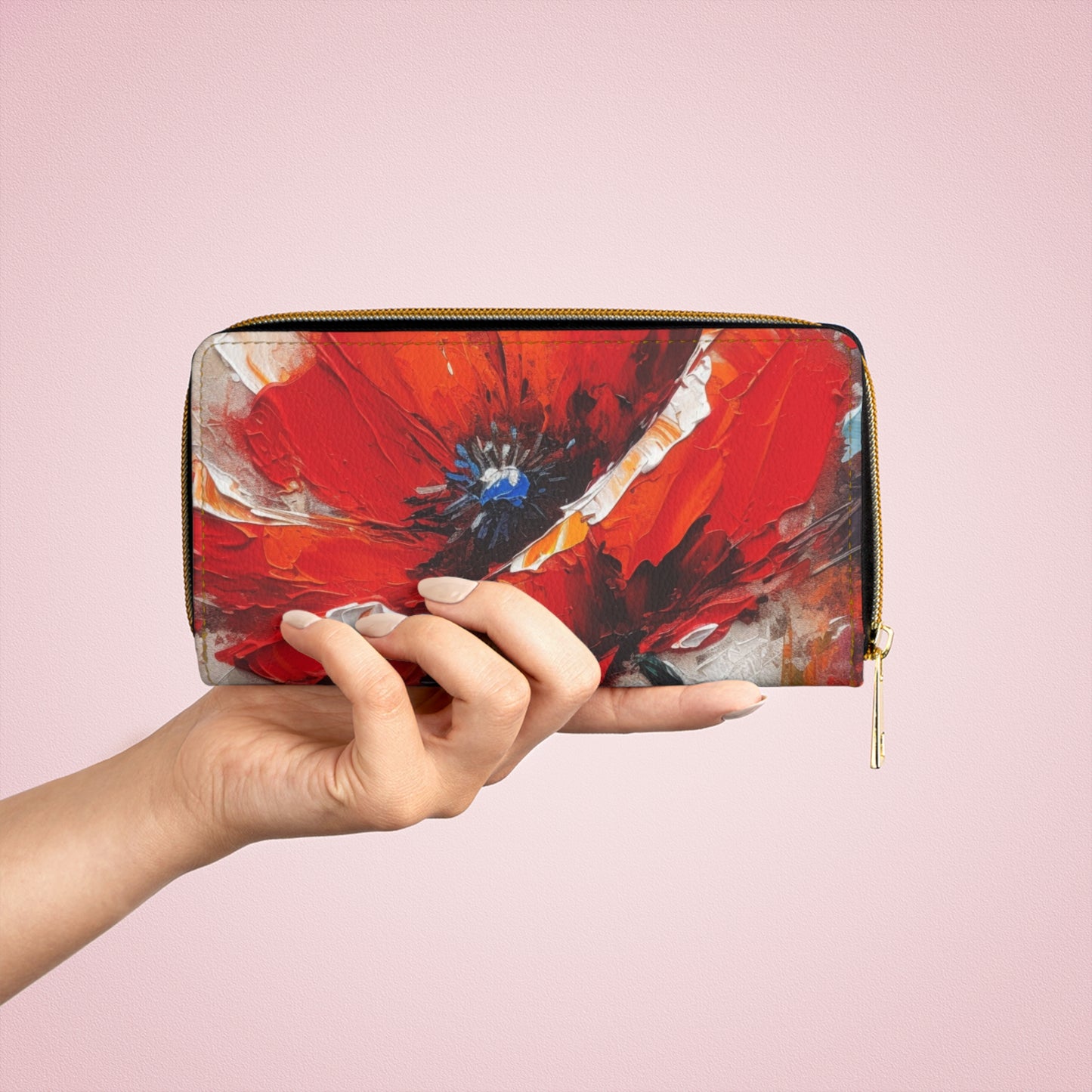 Unleash Your Creativity with Poppy Zipper Wallet: A Blossoming Artistic Journey