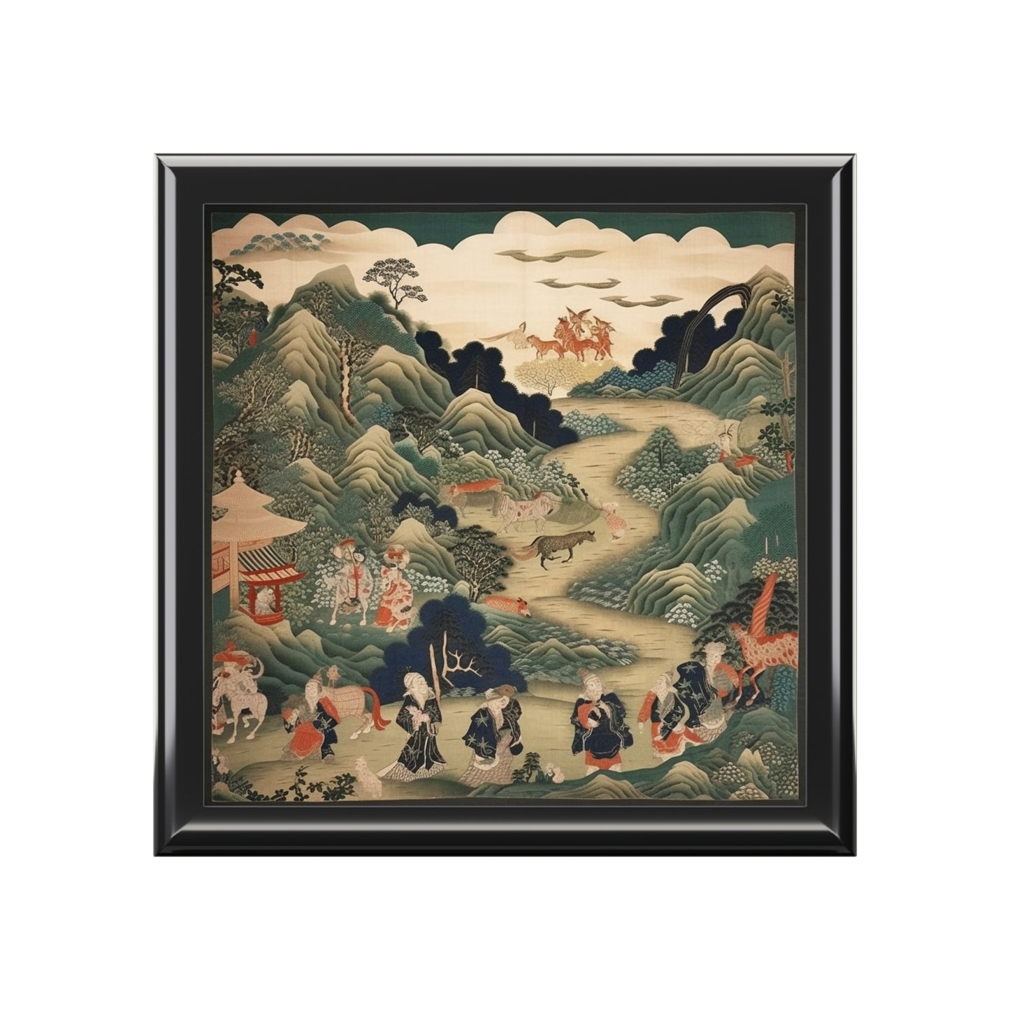 Japanese Tapestry Jewelry Box: Embrace the Artistic Splendor