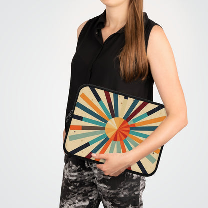 Artistic Abstractions: Starburst Laptop Sleeve for Modern Abstract Art Lovers
