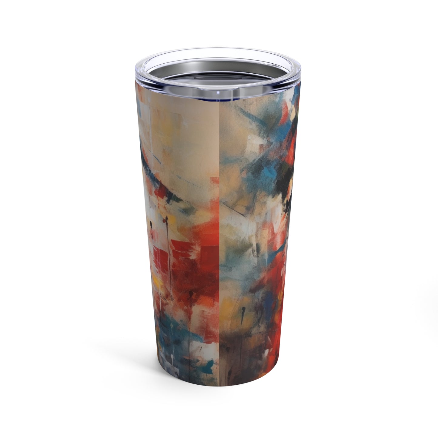 Abstract Geisha Art Tumbler: Captivating Brushstrokes in a Japanese Aesthetic