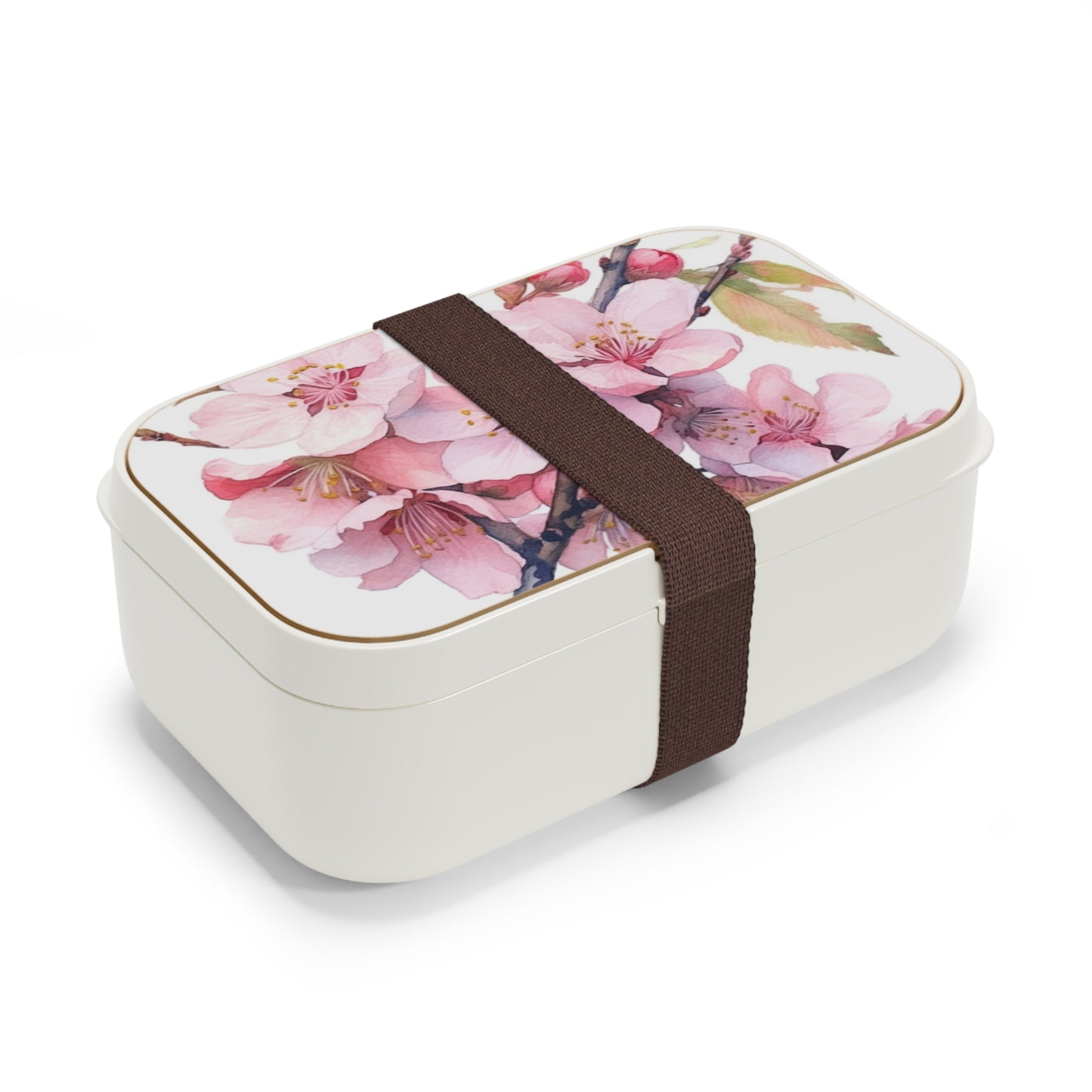 Whimsical Delight: Watercolor Cherry Blossom Tree Bento Box