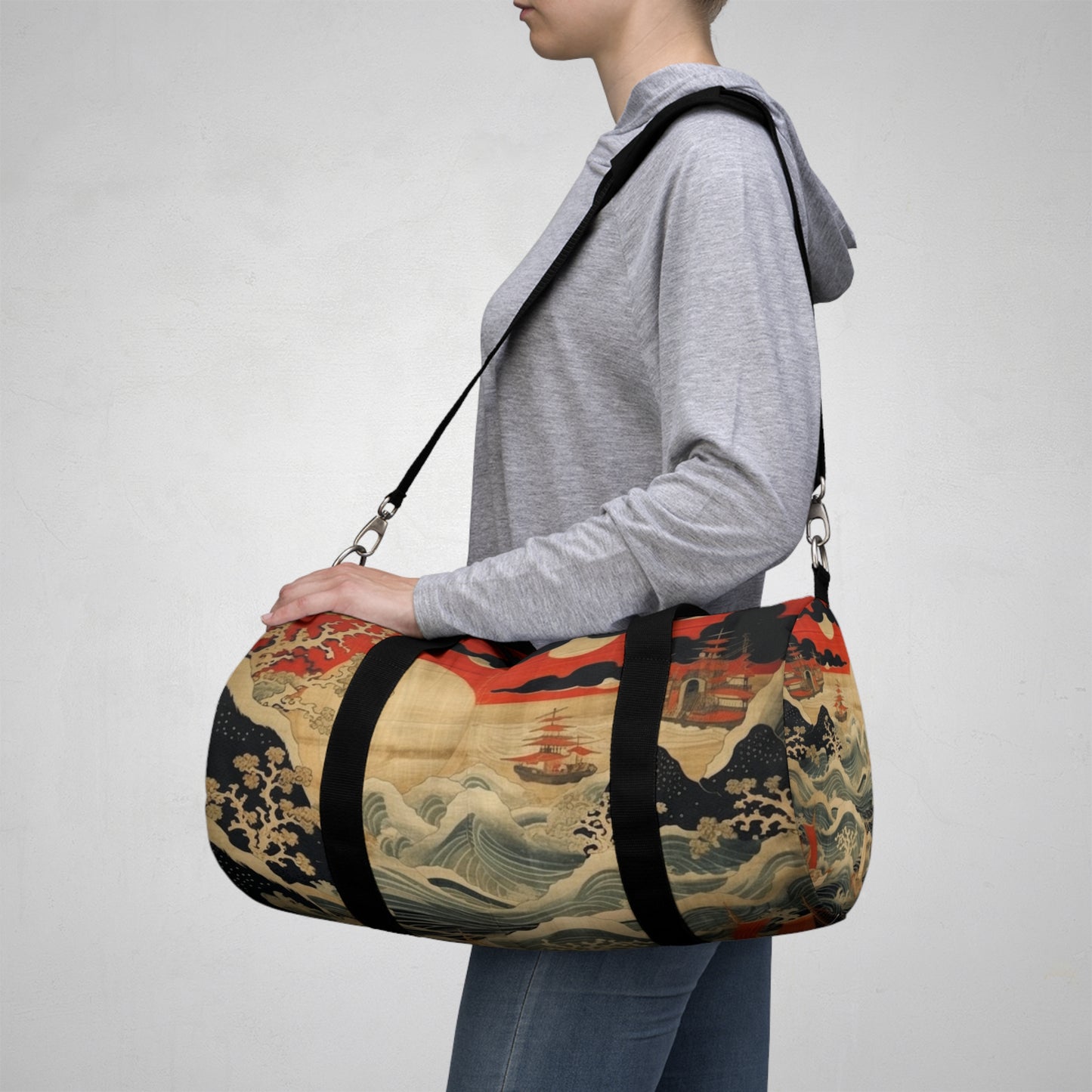 Japanese Tapestry Duffel Bag: Embrace the Artistic Splendor