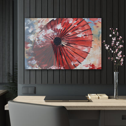 Abstract Japanese Umbrella Painting Acrylic Prints: Unleashing Artistic Beauty