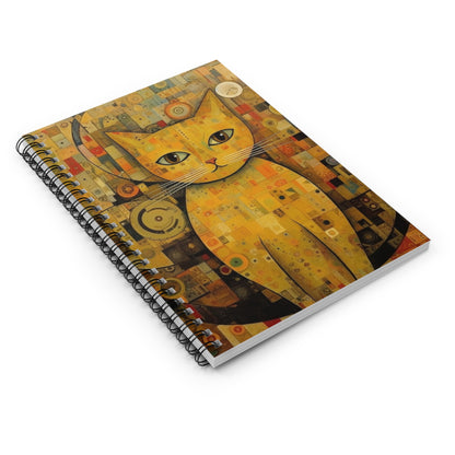 Expressions of Modernity: Klimt-Inspired Spiral Notebook