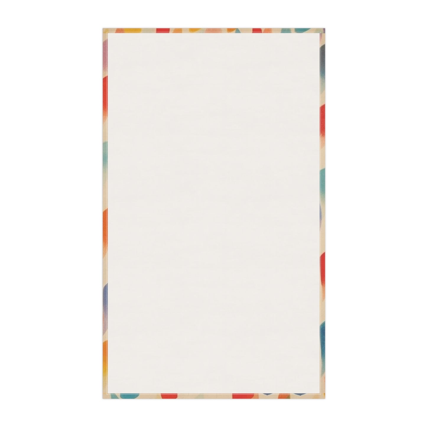 Artistic Expressions: Kitchen Towel Inspired by Tarō Okamoto and Primary Abstraction