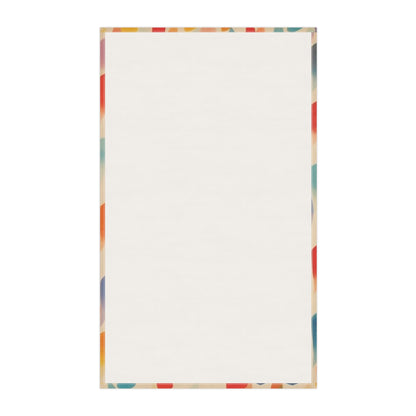 Artistic Expressions: Kitchen Towel Inspired by Tarō Okamoto and Primary Abstraction