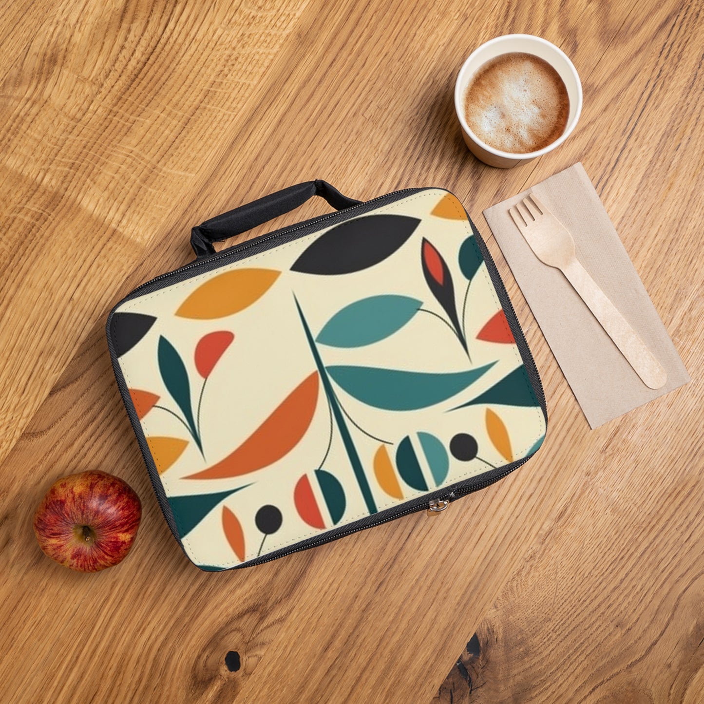 Midcentury Modern Marvel: Abstract Art-Inspired Lunch Bag