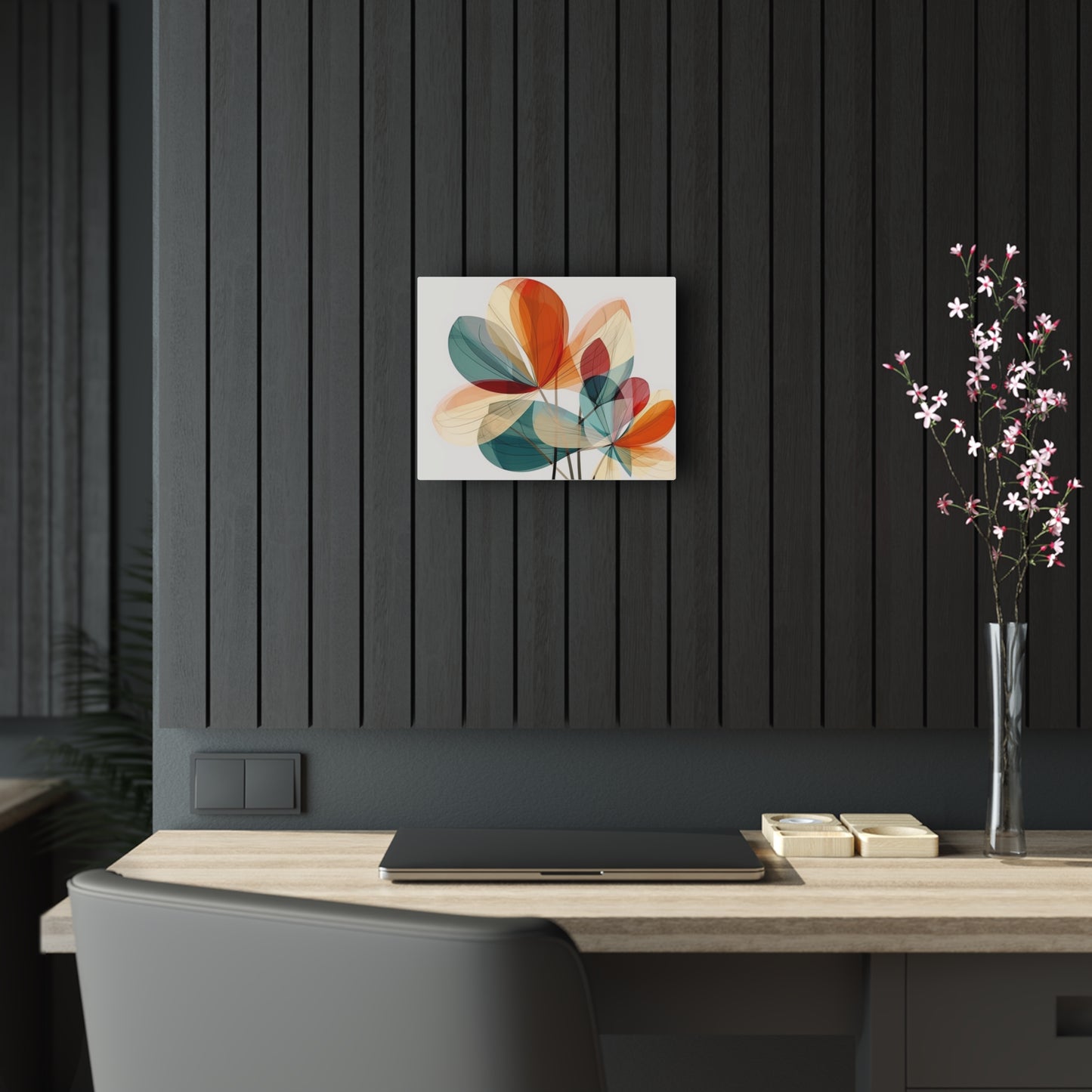 Floral Blossom: Atomic Age Acrylic Prints with Midcentury Modern Design and Flower Drawings