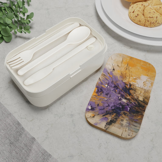 Abstract Lavender Bliss: Bento Box for Artistic Inspiration