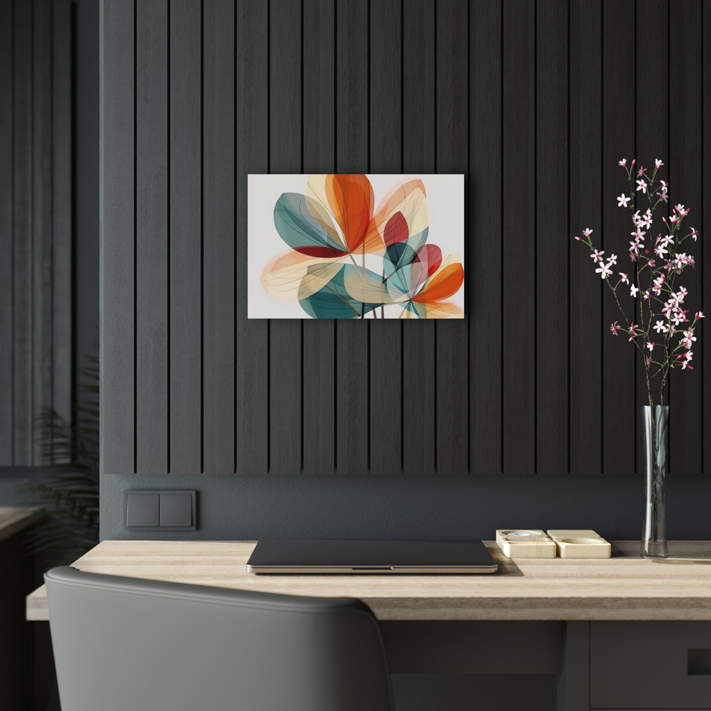Floral Blossom: Atomic Age Acrylic Prints with Midcentury Modern Design and Flower Drawings