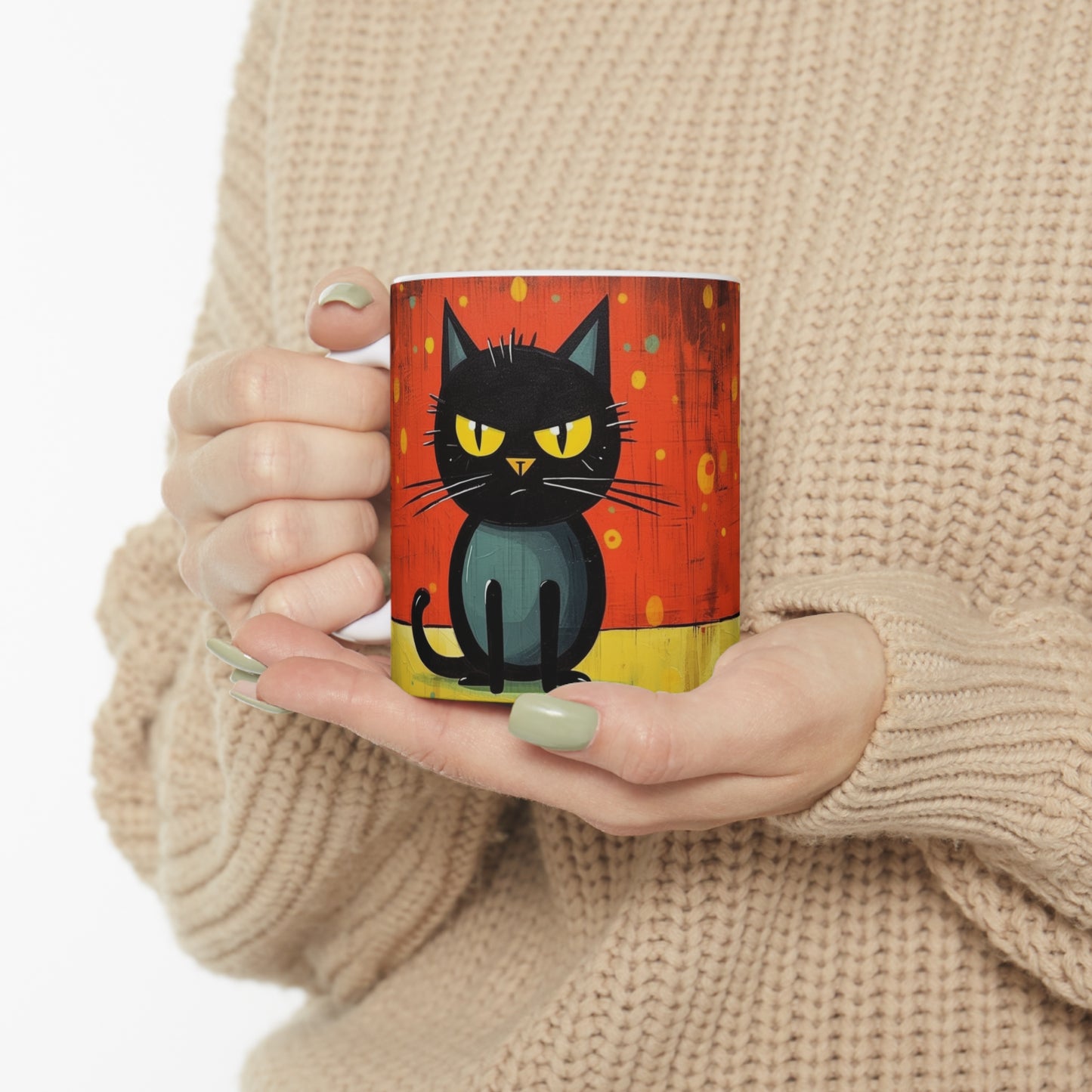 Cat-Tastic Blend: Best Ceramic Mug for Atomic Age and Midcentury Homes