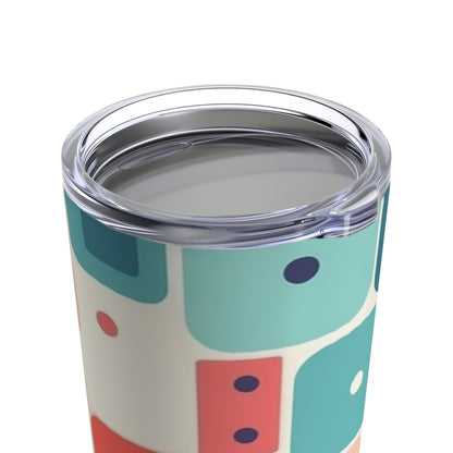 Retro Chic: Atomic Age-Inspired Tumbler with Midcentury Modern Design and 1960s Fashion