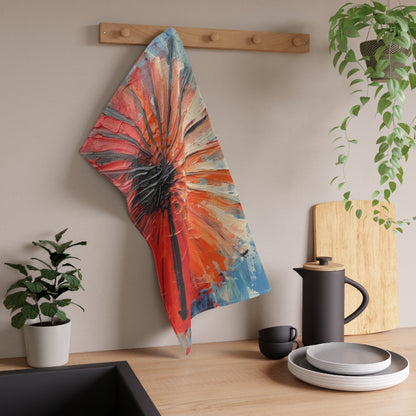 Umbrella Painting Kitchen Towel: Channel Your Inner Artist with Abstract Oil Paint
