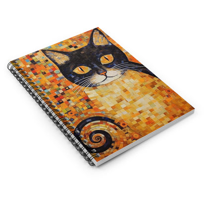 19th Century Charm: Art Nouveau Spiral Notebook