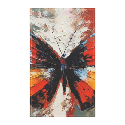 Kitchen Towel with Bauhaus-Inspired Butterfly Drawing: A Harmonious Blend of Art and Functionality
