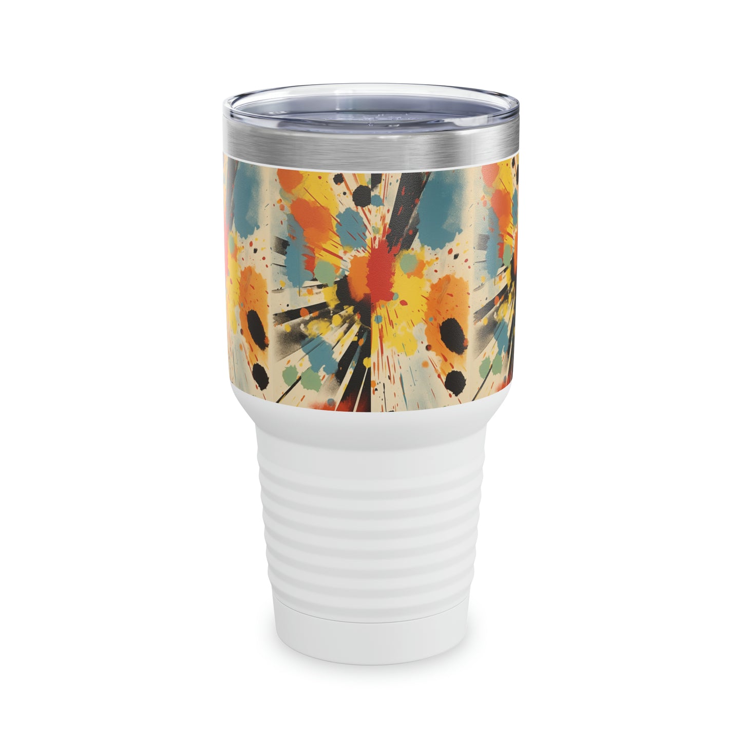 Abstract Harmonies: Silkscreen Patterns Transform the Ringneck Tumbler